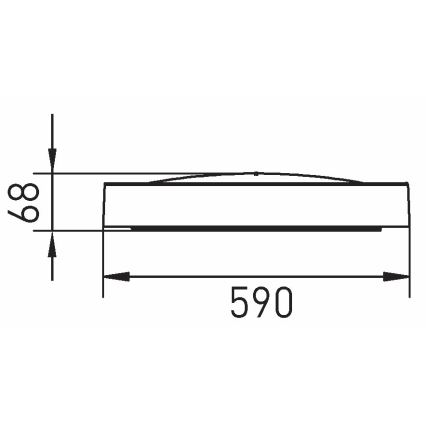 Dimbare LED plafondlamp SAMER LED/40W/230V 2900-6000K + afstandsbediening