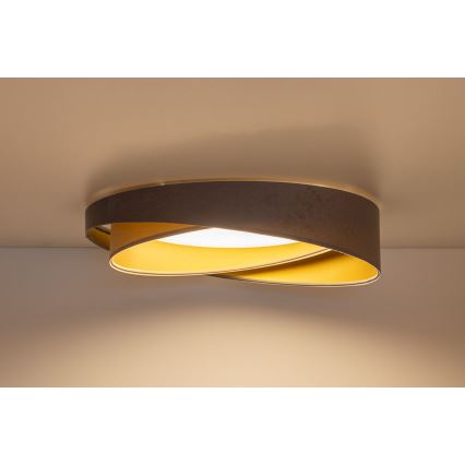 Dimbare LED-plafondlamp SMART GALAXY MODERN LED/24W/230V 3000-6500K Ø 55 cm grijs/beige/goud + afstandsbediening