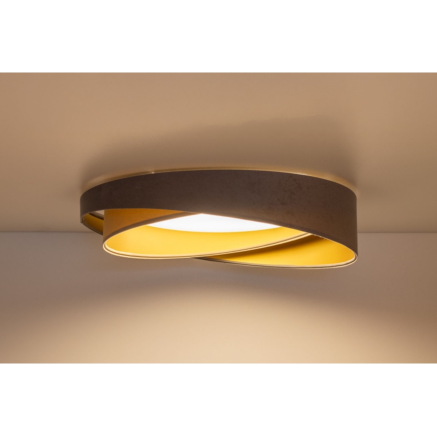 Dimbare LED-plafondlamp SMART GALAXY MODERN LED/24W/230V 3000-6500K Ø 55 cm grijs/beige/goud + afstandsbediening