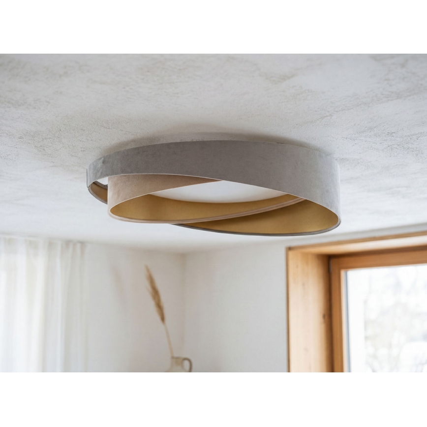 Dimbare LED-plafondlamp SMART GALAXY MODERN LED/24W/230V 3000-6500K Ø 55 cm grijs/beige/goud + afstandsbediening