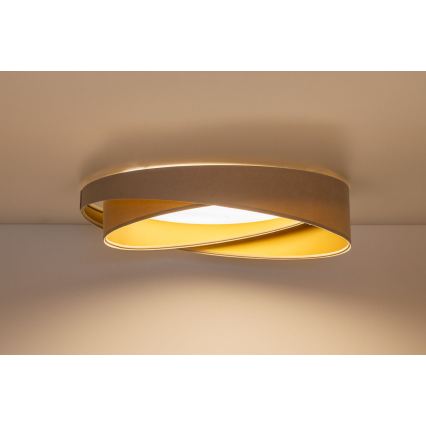 LED-dimbare plafondlamp SMART GALAXY MODERN LED/24W/230V 3000-6500K Ø 55 cm beige/goud + afstandsbediening