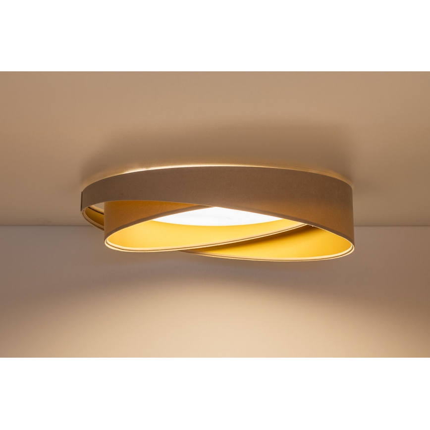 LED-dimbare plafondlamp SMART GALAXY MODERN LED/24W/230V 3000-6500K Ø 55 cm beige/goud + afstandsbediening