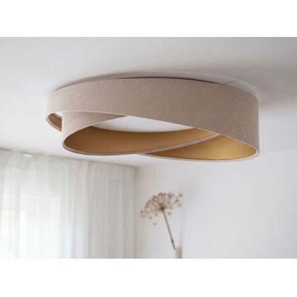 LED-dimbare plafondlamp SMART GALAXY MODERN LED/24W/230V 3000-6500K Ø 55 cm beige/goud + afstandsbediening