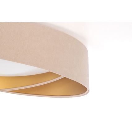 LED-dimbare plafondlamp SMART GALAXY MODERN LED/24W/230V 3000-6500K Ø 55 cm beige/goud + afstandsbediening