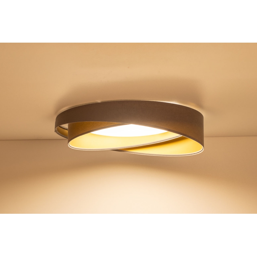 Dimbare LED-plafondlamp SMART GALAXY MODERN LED/24W/230V 3000-6500K Ø 55 cm grijs/goud + afstandsbediening