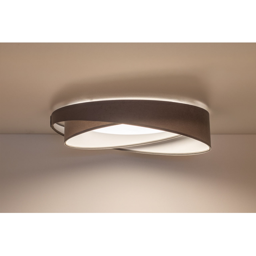 Dimbare LED-plafondlamp SMART GALAXY MODERN LED/24W/230V 3000-6500K Ø 55 cm grijs/wit + afstandsbediening