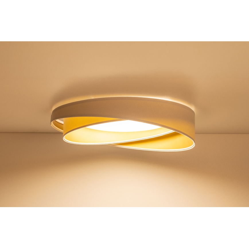 Dimbare LED-plafondlamp SMART GALAXY MODERN LED/24W/230V 3000-6500K Ø 55 cm wit/goud + afstandsbediening