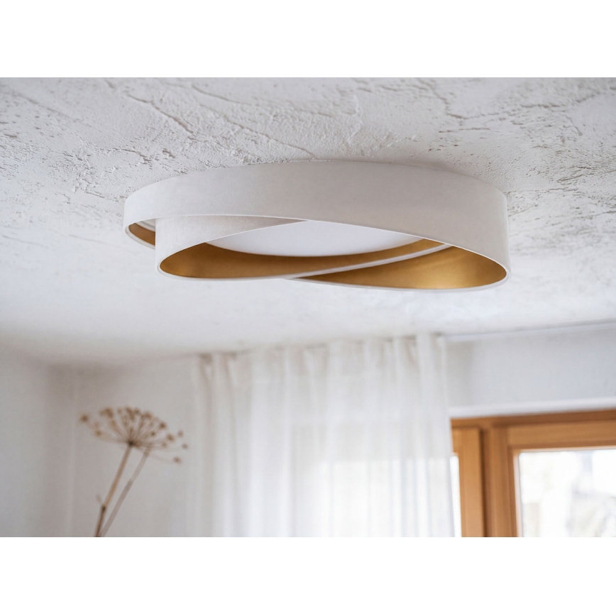 Dimbare LED-plafondlamp SMART GALAXY MODERN LED/24W/230V 3000-6500K Ø 55 cm wit/goud + afstandsbediening