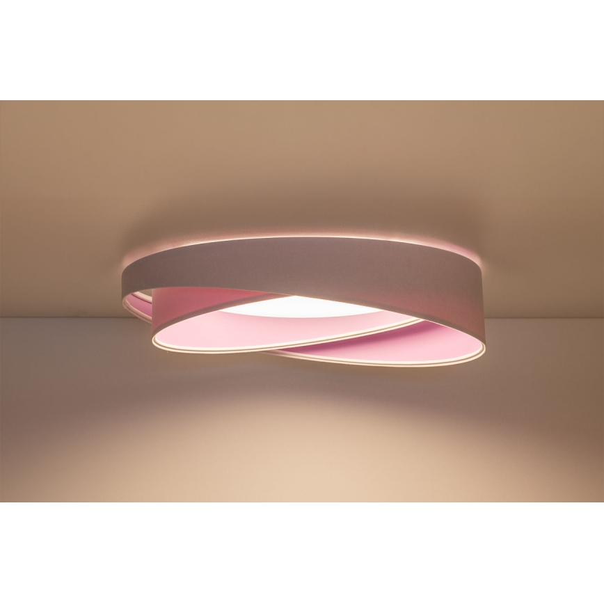 LED dimbare plafondlamp SMART GALAXY MODERN LED/24W/230V 3000-6500K Ø 55 cm wit/paars + afstandsbediening