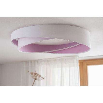 LED dimbare plafondlamp SMART GALAXY MODERN LED/24W/230V 3000-6500K Ø 55 cm wit/paars + afstandsbediening