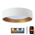 Dimbare LED Plafondlamp SMART GALAXY LED/24W/230V d. 45 cm 2700-6500K Wi-Fi Tuya wit/goud + afstandsbediening