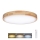 Dimbare LED plafondlamp SOLID OAK LED/48W/230V 3000-6500K eiken diameter 39 cm + afstandsbediening