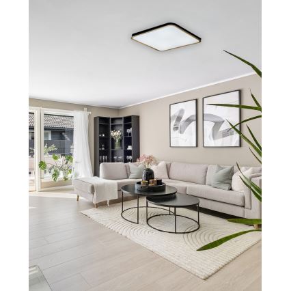 Dimbare LED plafondlamp UNA LED/60W/230V 2700-6500K 50x50 cm + afstandsbediening
