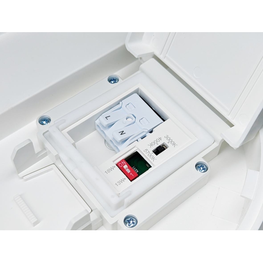 LED Dimbare badkamer plafondverlichting VARIO LUMO LED/13/18W/230V 3000/4000/5700K diameter 36 cm IP44 wit