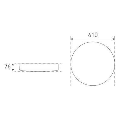 LED Dimbare badkamer plafondverlichting VARIO LUMO LED/22/32W/230V 3000/4000/5700K diameter 41 cm IP44 wit