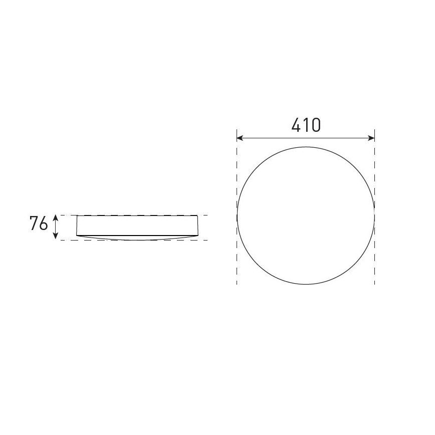 LED Dimbare badkamer plafondverlichting VARIO LUMO LED/22/32W/230V 3000/4000/5700K diameter 41 cm IP44 wit