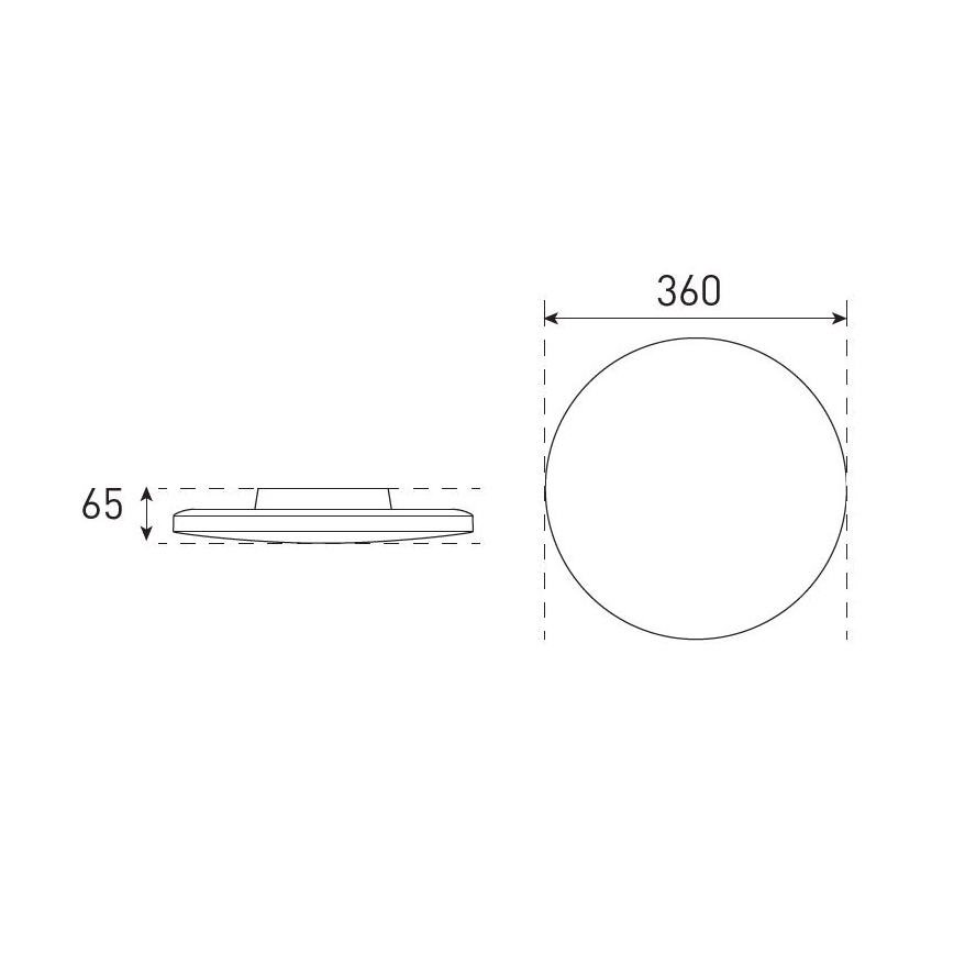 LED Dimbare badkamer plafondverlichting VARIO NOVA LED/13/18W/230V 3000/4000/5700K diameter 36 cm IP44 wit
