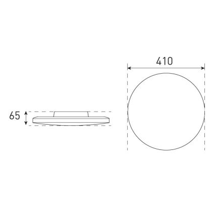 LED Dimbare badkamer plafondverlichting VARIO NOVA LED/22/32W/230V 3000/4000/5700K diameter 41 cm IP44 wit