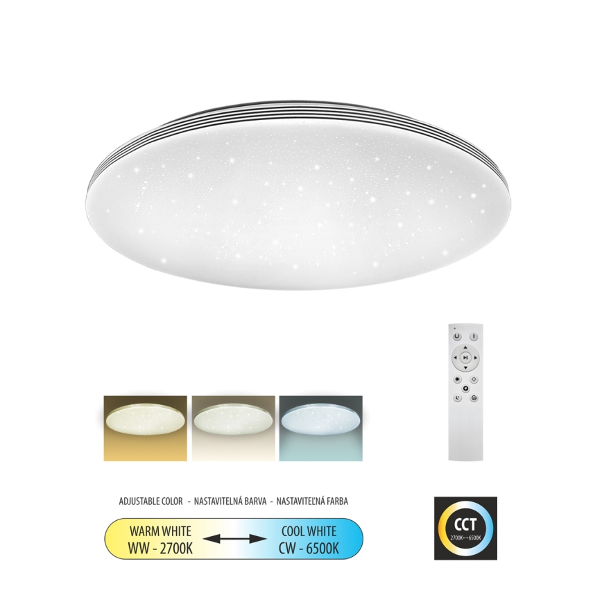 Dimbare LED plafondlamp VENTA LED/36W/230V 2700-6500K diameter 48 cm + afstandsbediening
