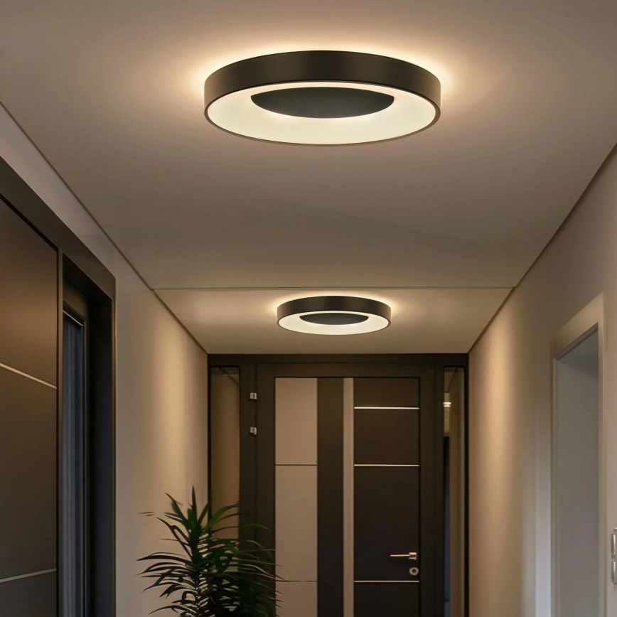 LED-dimbare plafondlamp voor de badkamer WITOLD LED/48W/230V Ø 38,5 cm 3000-6000K IP44 + afstandsbediening