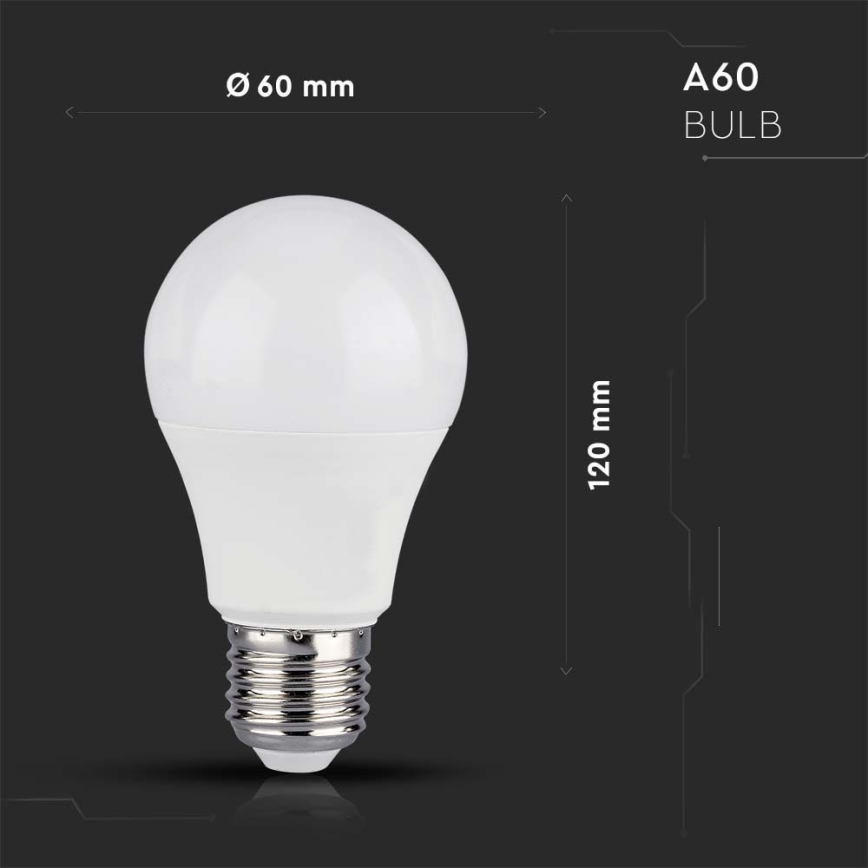 Dimbare LED RGB lamp A60 E27/8,5W/230V 4000K + afstandsbediening