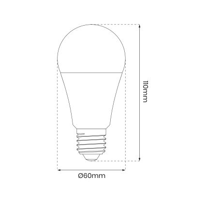 Dimbare LED RGB Lamp A60 E27/8W/230V 2700-6500K Wi-Fi Tuya