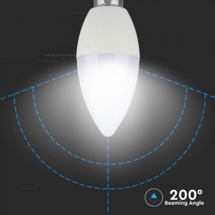 Dimbare LED RGB-lamp E14/3,5W/230V 6400K + afstandsbediening