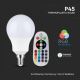 Dimbare LED RGB Lamp E14/3,5W/230V 6400K + afstandsbediening