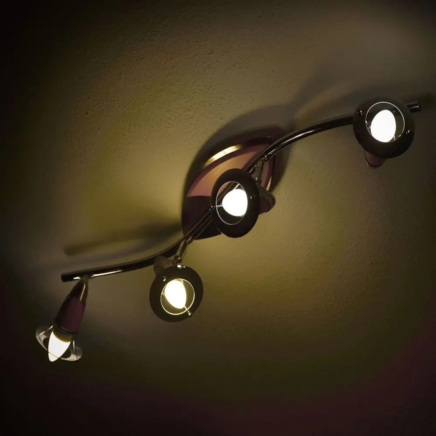 Dimbare LED RGB Lamp E14/4,8W/230V 4000K + afstandsbediening