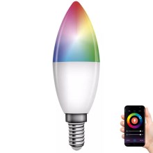 Dimbare LED RGB lamp GoSmart E14/4,8W/230V 2700-6500K Wi-Fi Tuya
