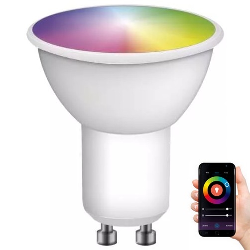 Dimbare LED RGB lamp GoSmart MR16 GU10/4,8W/230V 2700-6500K Wi-Fi Tuya