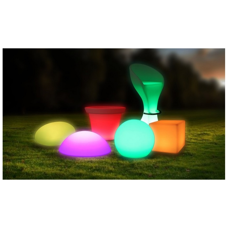 Dimbare LED RGB Lamp voor Buiten LED/1W/230V 20cm IP67 + afstandsbediening