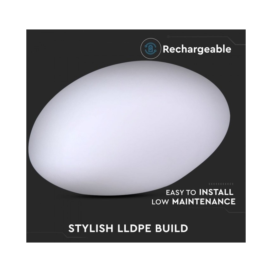 Dimbare LED RGB Lamp voor Buiten LED/1W/230V 28cm IP67 + afstandsbediening