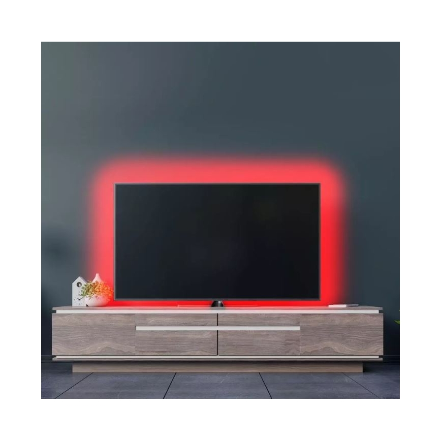 Dimbare LED RGB Lichtstrip 2x5m LED/4,8W/230V + afstandsbediening