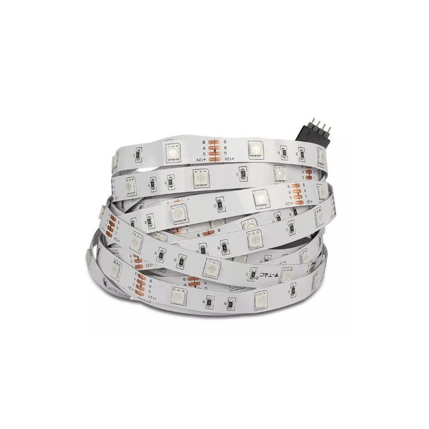 Dimbare LED RGB Lichtstrip 2x5m LED/4,8W/230V + afstandsbediening