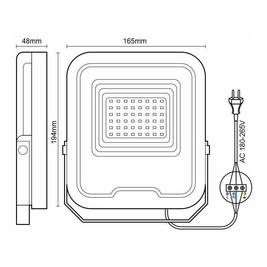 Dimbare LED RGB Schijnwerper LED/30W/230V 3000K-6500K Wi-Fi Tuya IP65