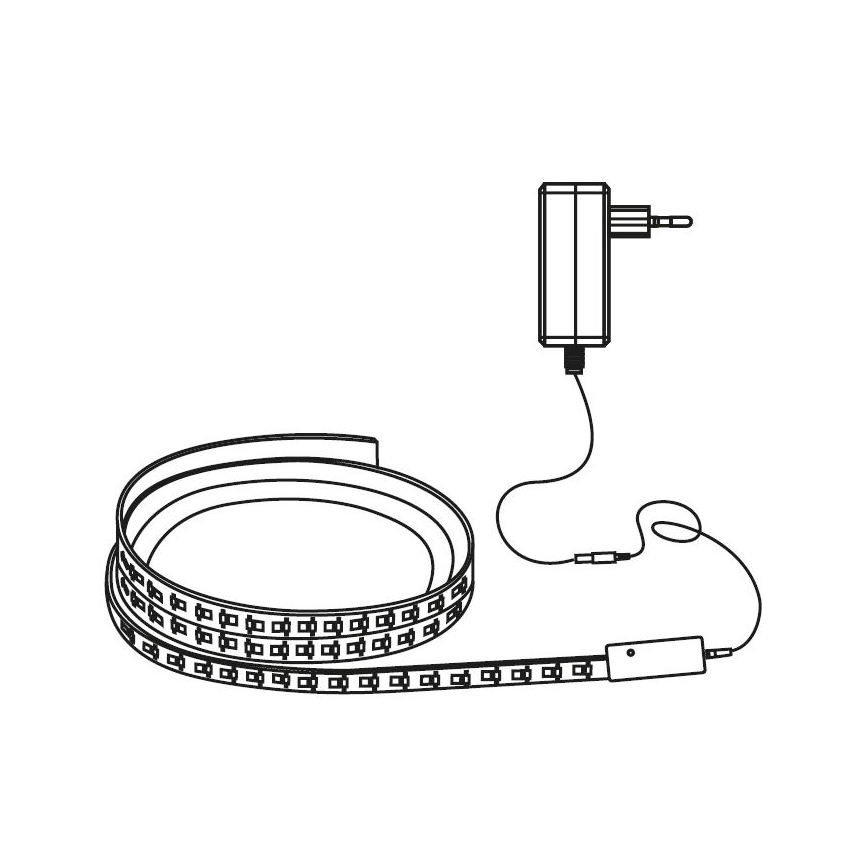 Dimbare LED RGB Strip LED/24W/230V 5m 3000-6000K Wi-Fi Tuya