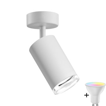 Dimbare LED RGBW badkamer inbouwspot TURYN 1xGU10/6,5W/230V 2700-6500K Wi-Fi IP44 wit