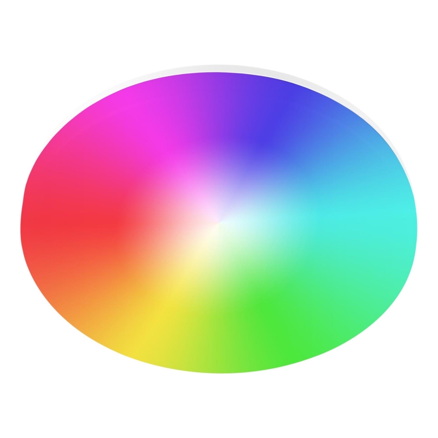 Dimbare LED RGBW badkamerplafondlamp LED/24W/230V 3000-6500K Ø 33 cm IP54 wit Wi-Fi