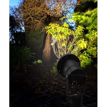 Dimbare LED RGBW buitenlamp BLAKE 1xGU10/6W/230V IP65 + afstandsbediening