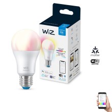 Dimbare LED RGBW Lamp A60 E27/8W/230V 2200-6500K CRI 90 Wi-Fi -WiZ