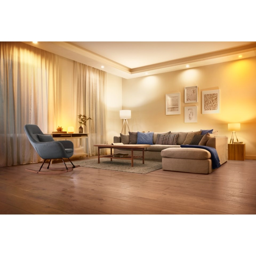 Dimbare LED RGBW Lamp A60 E27/8W/230V 2200-6500K CRI 90 Wi-Fi -WiZ