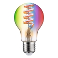 Dimbare LED RGBW-lamp FILAMENT E27/6,3W/230V 2200-6500K - Paulmann 29156