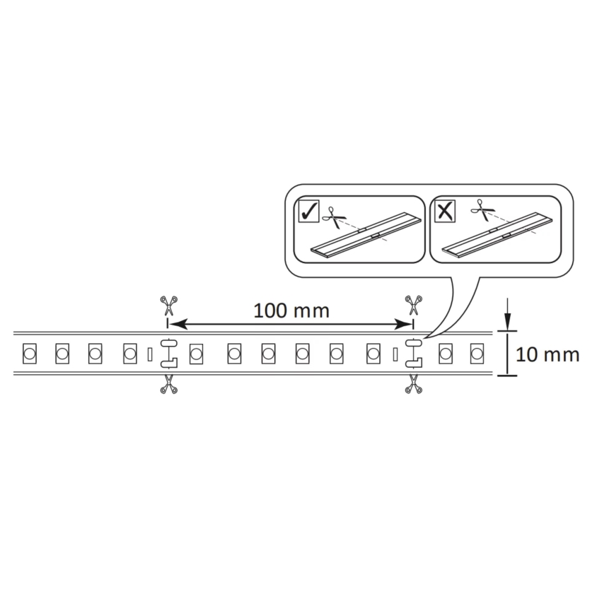 Dimbare LED RGBW Strip 5m LED/24W/12V IP65