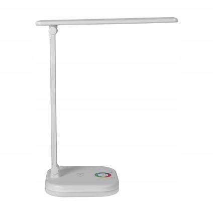 Dimbare LED RGBW tafellamp met draadloos opladen LED/7W/5V USB wit