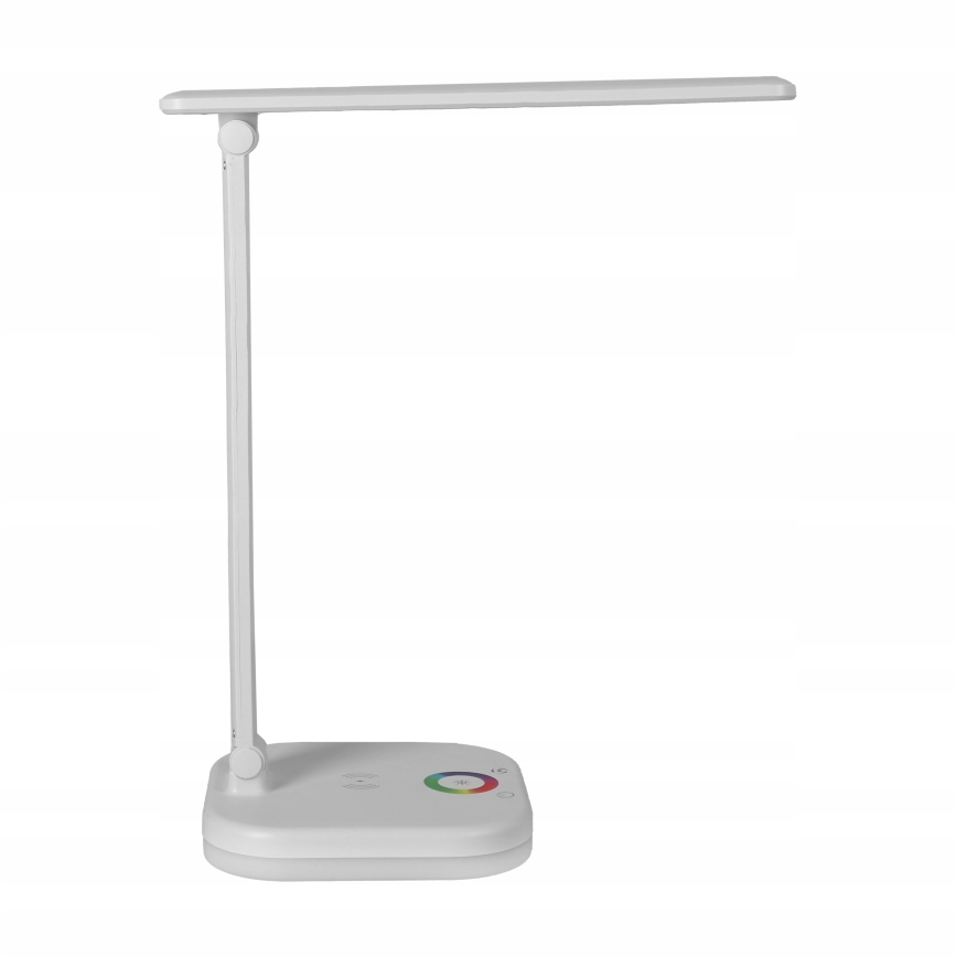 Dimbare LED RGBW tafellamp met draadloos opladen LED/7W/5V USB wit