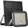 Dimbare LED-schijnwerper op zonne-energie met sensor LED/10W/3,7V 3000/4000K IP65 3600 mAh + afstandsbediening