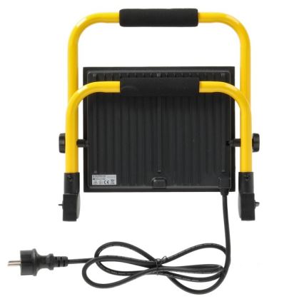 Dimbare LED schijnwerper TIGRA LED/100W/4000K IP54 zwart/geel