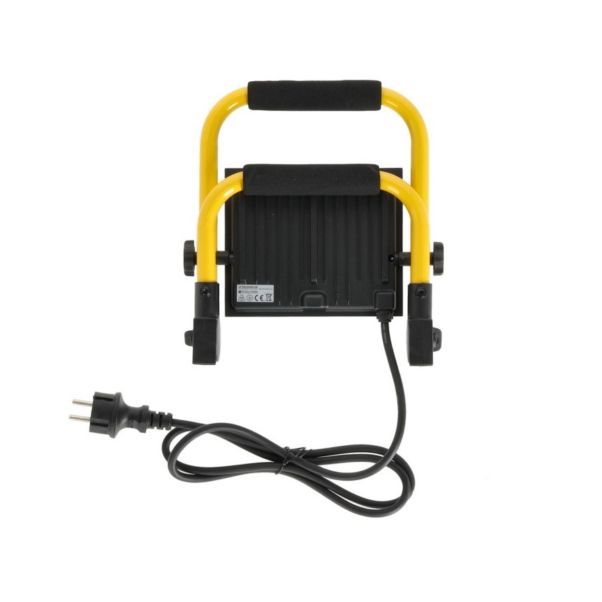Dimbare LED schijnwerper TIGRA LED/50W/4000K IP54 zwart/geel