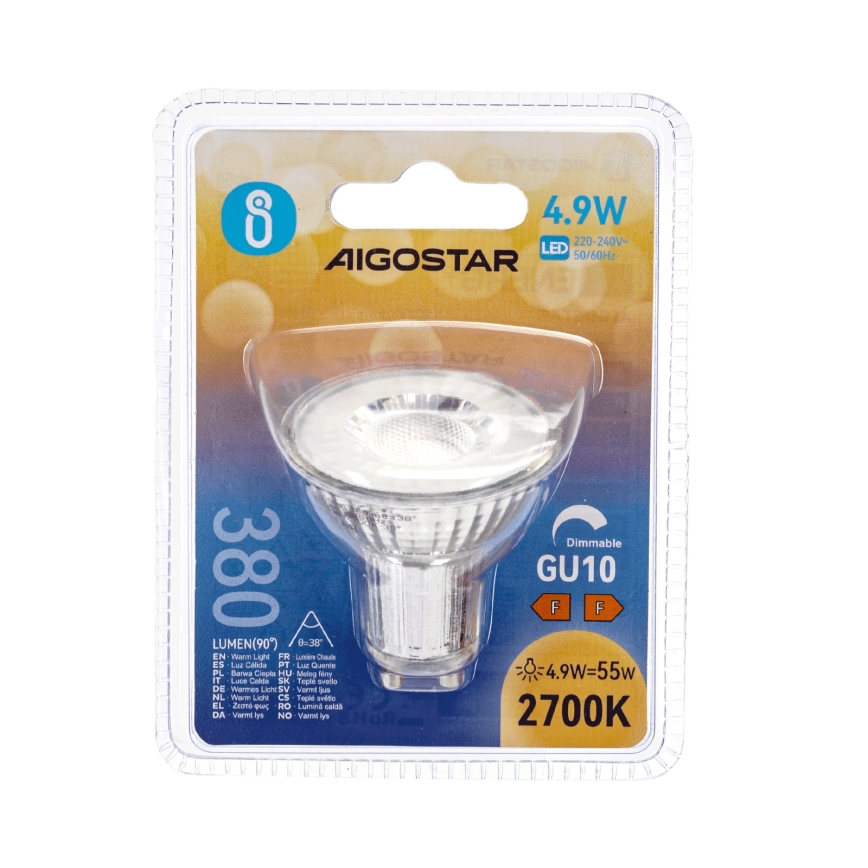 Dimbare LED-spot GU10/4,9W/230V 2700K - Aigostar